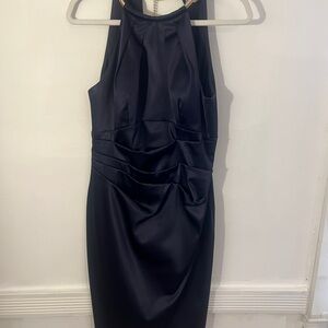 Navy blue cocktail dress. Size 8.